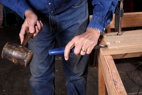 hand cut dovetail joints